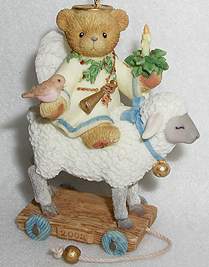 Angel On Sheep Ornament