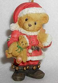 Bear Dressed As Santa Ornament
