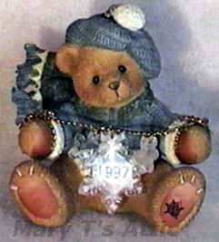 Bear with Dangling Snow Flakes